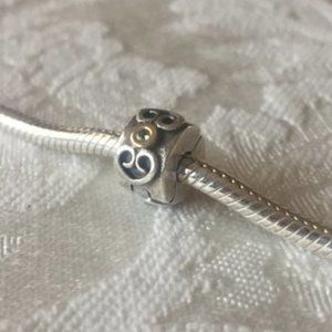 NWOT Pandora Charm - Double Heart Clip - Retired